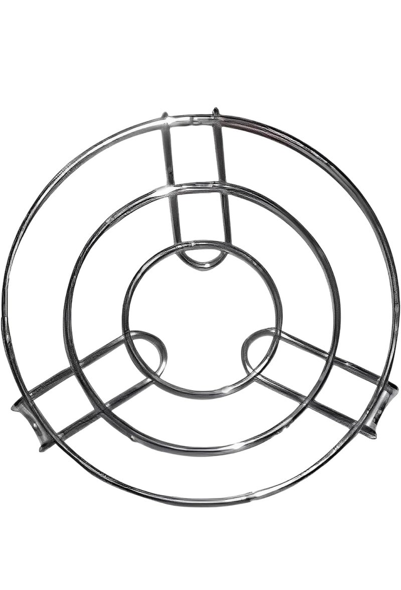 4EV7 Universal Cooker Stand with Adjustable Height - Portable and Easy to Assemble Stainless Steel Cooker Streaming Tray Stream Heavy Stainless Steel cookware Tool Set of 2 - Image 3