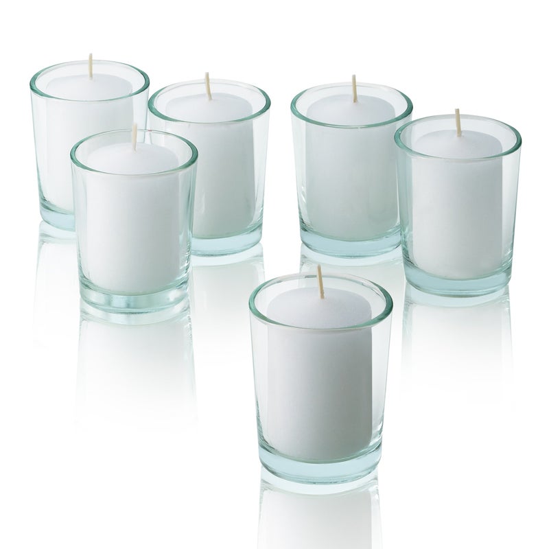 Light In The Dark White Votive Candles - Box of 36 Unscented Bulk Candles - 15 Hour Burn Time - for Weddings, Restaurants, Parties, Spa and Decorations. - Image 2