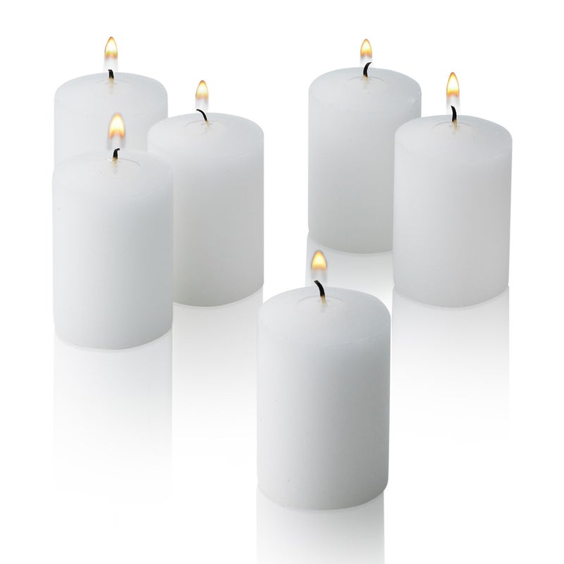 Light In The Dark White Votive Candles - Box of 36 Unscented Bulk Candles - 15 Hour Burn Time - for Weddings, Restaurants, Parties, Spa and Decorations. - Image 1