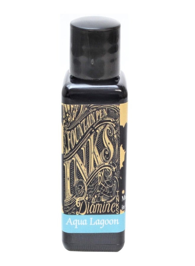 Diamine (Aqua Lagoon) - 30 ml Bottle Fountain Pen Ink, Aqua Lagoon - Image 1