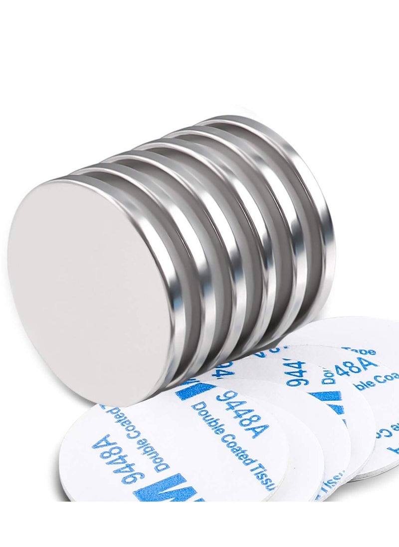 SYOSI Super Strong Neodymium Disc Magnets with Epoxy Coating Waterproof Powerful Permanent Rare Earth Magnets 1.26 inch x 1/8 inch Pack of 6  - Image 4