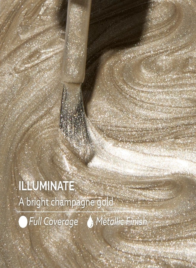 Dazzle Dry Mini Kit 4 Step System - Illuminate - A bright champagne gold. Full-coverage metallic. (5 Piece Kit / 5 Manicures) - Image 3