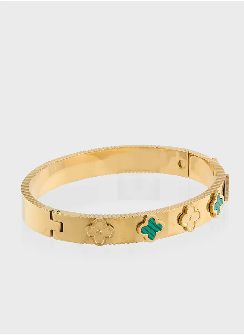 Staurtz Clover Bngle Bracelet