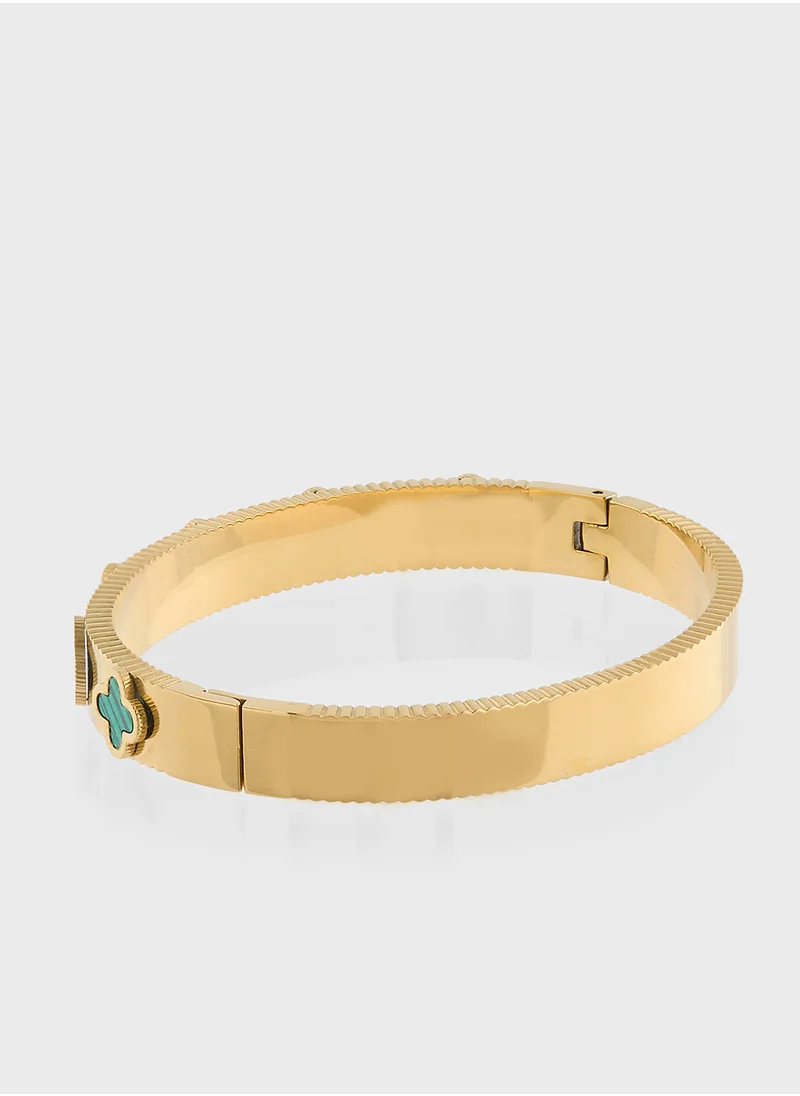 Staurtz Clover Bngle Bracelet