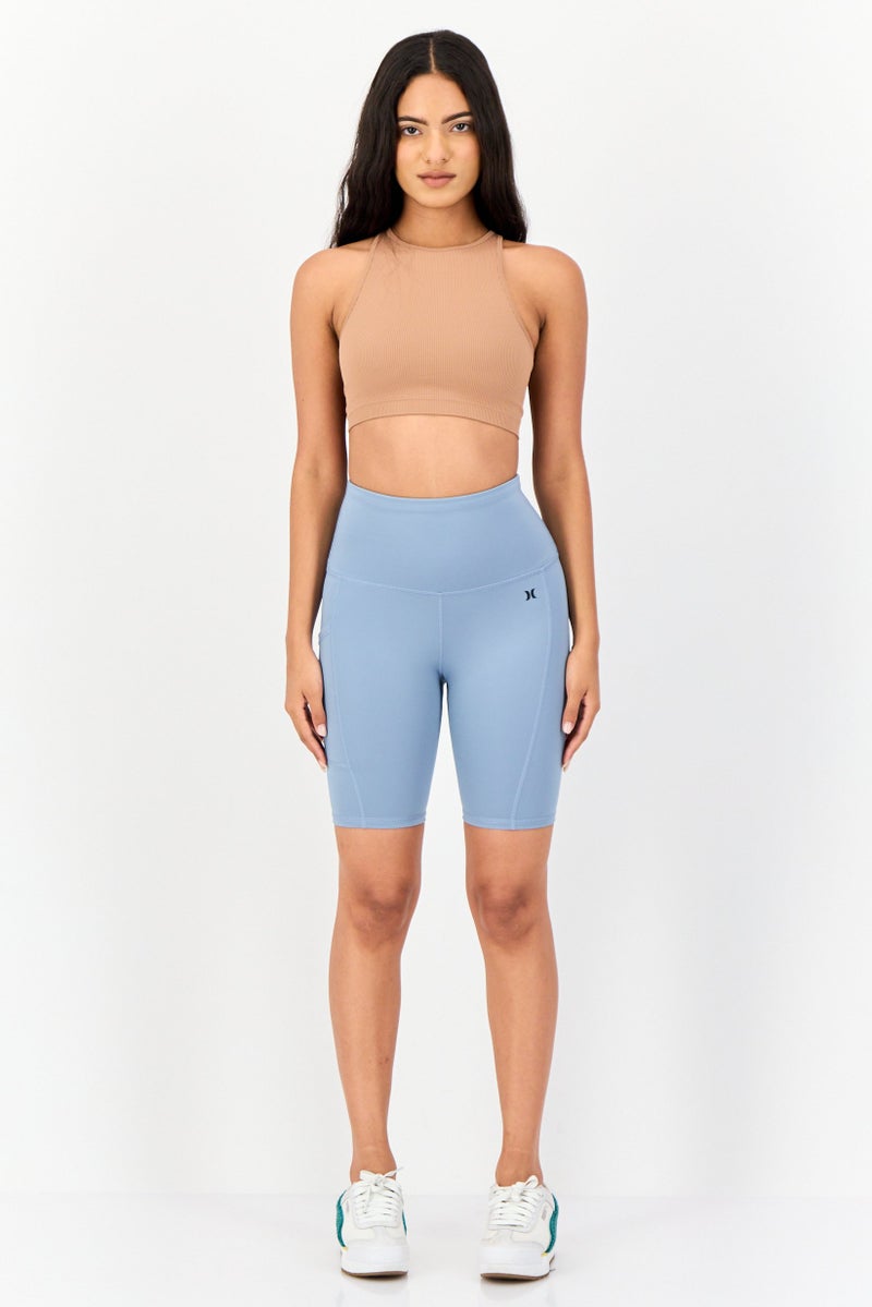 Hurley Women Sportswear Fit Cycling Shorts, Slate Blue  - Image 3
