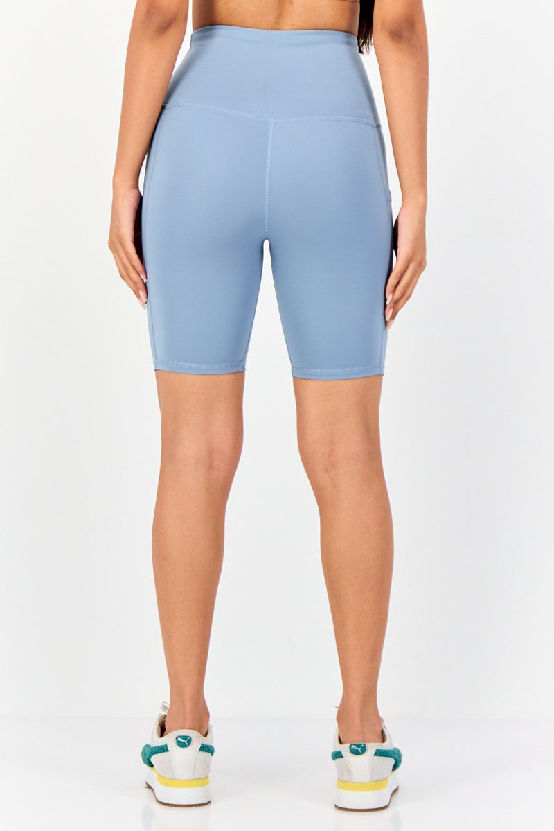 Hurley Women Sportswear Fit Cycling Shorts, Slate Blue  - Image 4