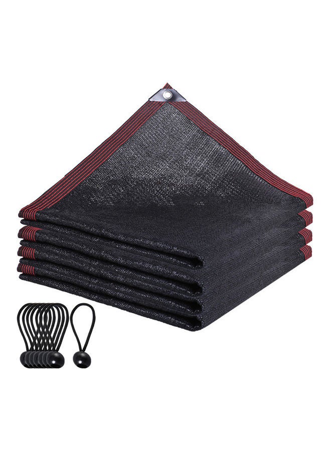 NIBEMINENT Shade Cloth Cover Wtih Elastic TieKennel Yard Swimming Pool Black  - Image 1