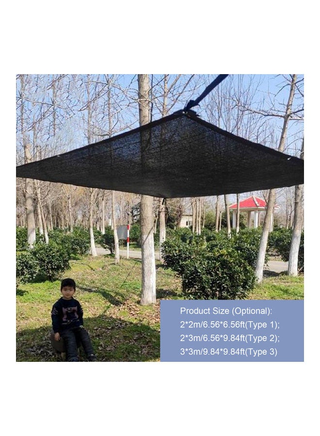 NIBEMINENT Shade Cloth Cover Wtih Elastic TieKennel Yard Swimming Pool Black  - Image 2
