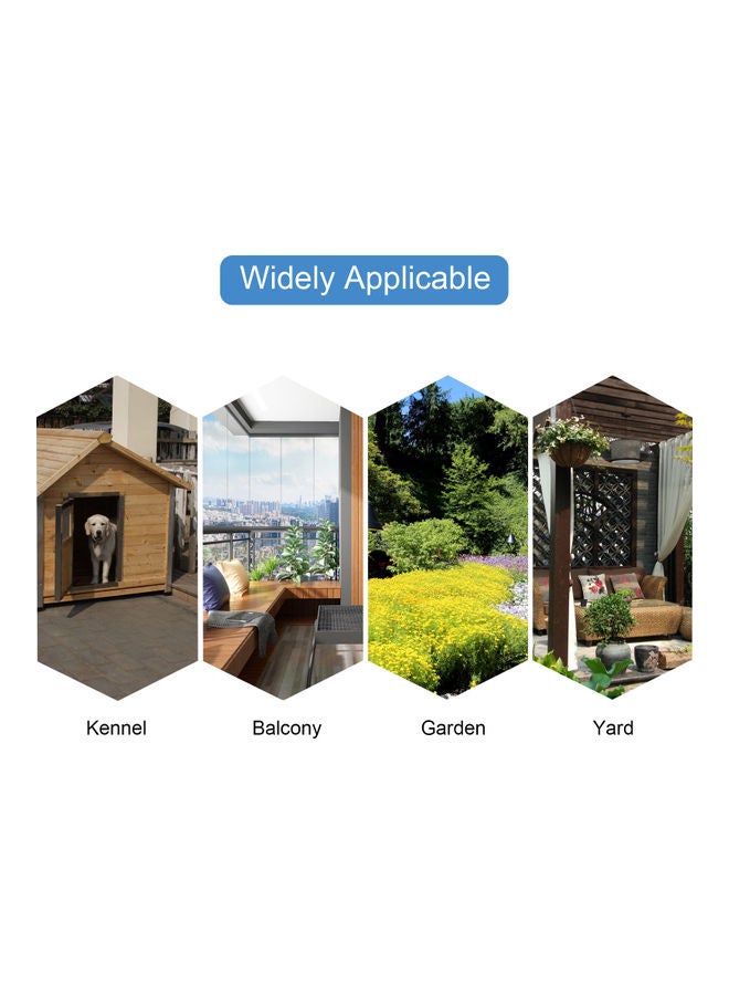 NIBEMINENT Shade Cloth Cover Wtih Elastic TieKennel Yard Swimming Pool Black  - Image 4
