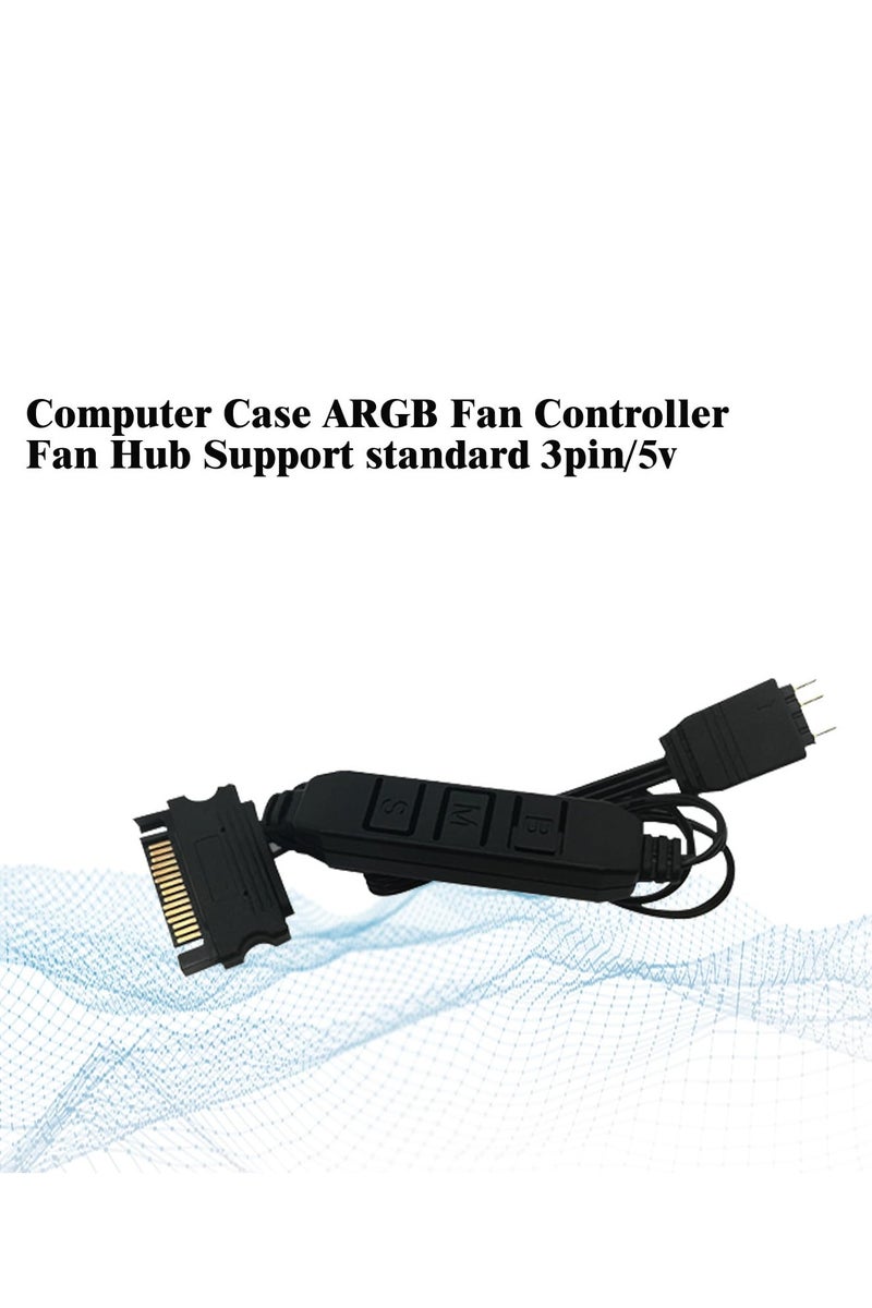 Thermalright 5V A-RGB Computer Fan Controller, 5V 3PIN Lighting Controller, PC Fan Controller, Support 3PIN/5V Lighting Interface, SATA Direct Supply - Image 4