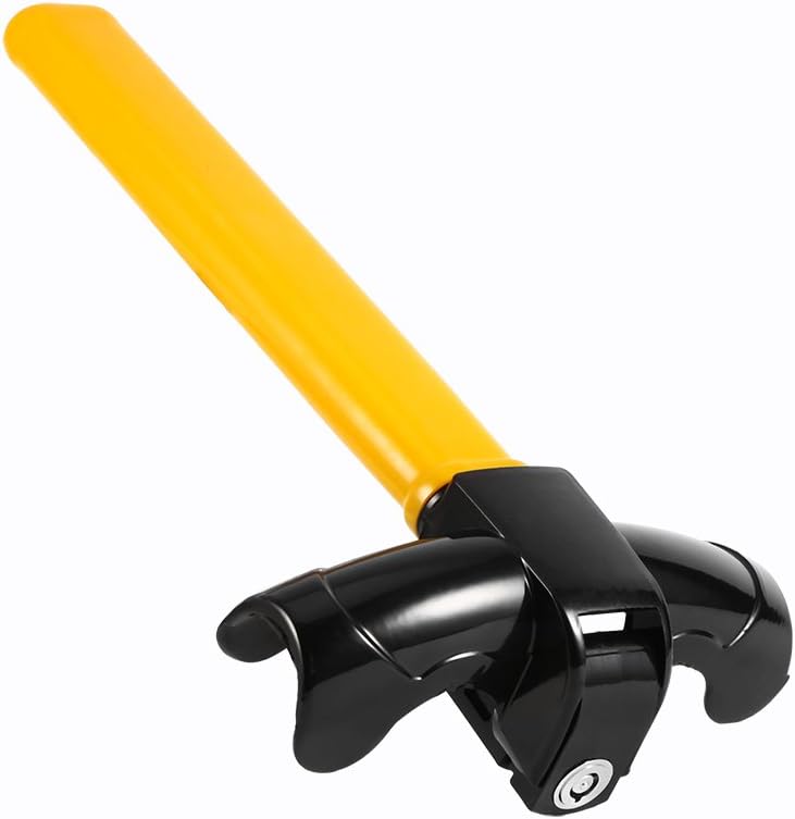 woobles Steering Wheel Lock, T-Shaped Universal Anti-Theft Car Van High Security Rotary Steering Wheel Lock with 2 Keys for Vehicle Car Truck Van SUV - Image 1