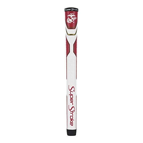 Super Stroke SuperStroke Military Traxion Tour Golf Club Grip, Marines (Standard) | Improves Feedback and Tackiness | Reduces Taper to Minimize Grip Pressure | Polyurethane Outer Layer, Navy/White (TS446154) - Image 1