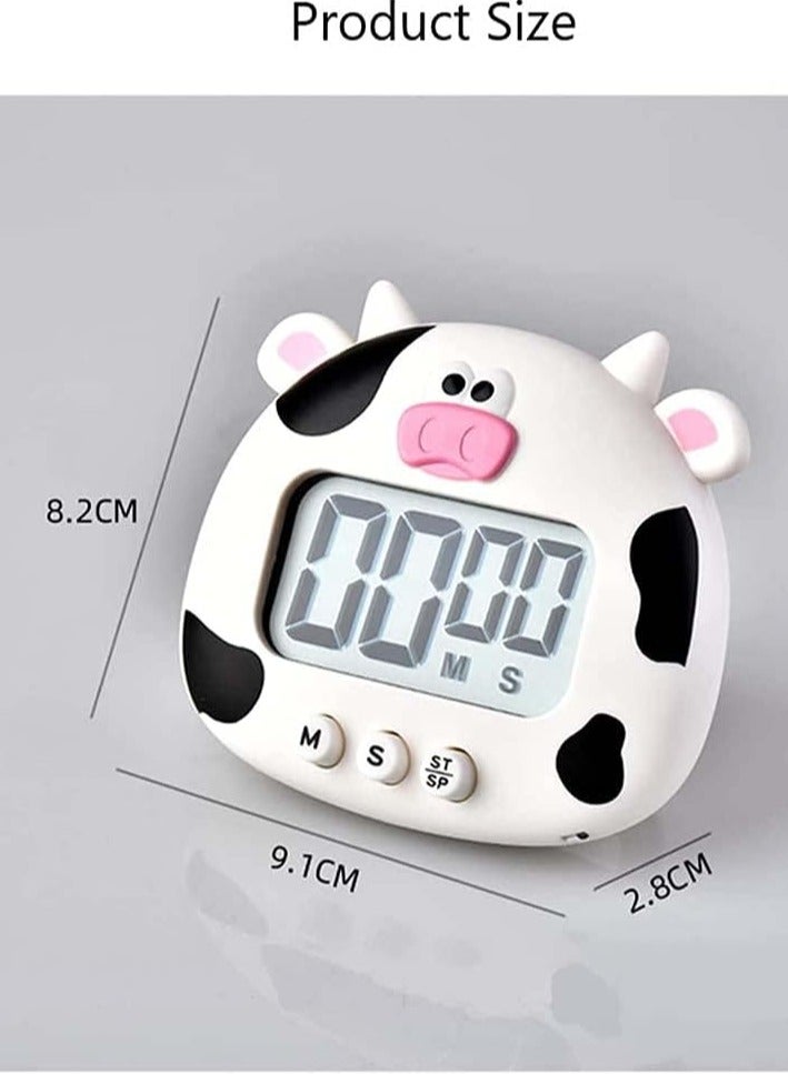 HOMESTAR White Cute Cartoon Animal Countdown Timer, Magnetic Digital Cooking Timer, Hangable Alarm Clock With Stand - Image 5