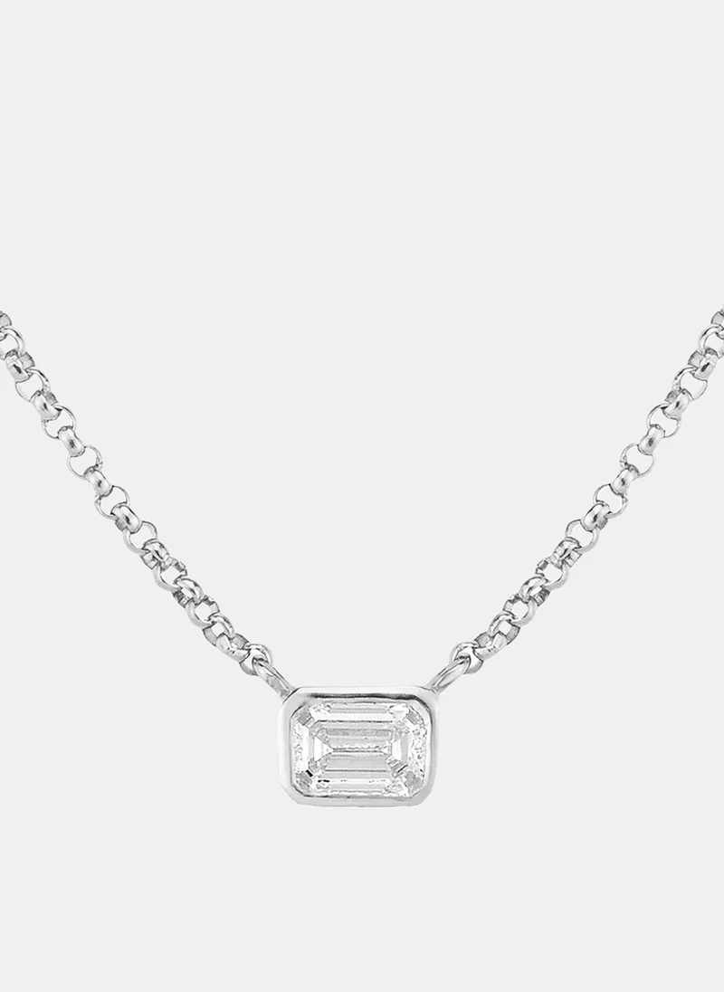 ليو جو عقد بعنصر مربع مرصع بالكريستال