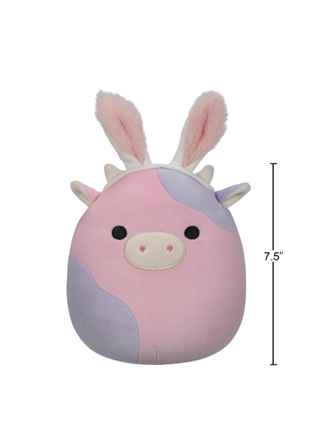 Squishmallows 7.5 inch Patty the Cow , Officially Licensed Kellytoy Plush Toy, Colorful Soft Toy, Gift for Kids, Girls & Boys Washable Squishy Stuff Toy Multicolor All Age  - Image 5