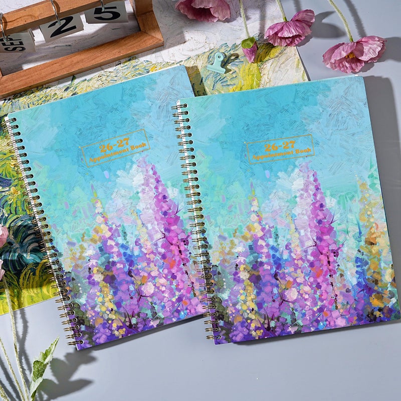 Artfan Appointment Book 2026-2027 - Weekly Appointment Book, Jul 2026 - Jun 2027, Hourly Daily Planner 26-27, 9" x 11", Planners 2026-2027 with 30-Minute Interval, Colorful Tabs, Back Pocket, Notes Pages - Image 2
