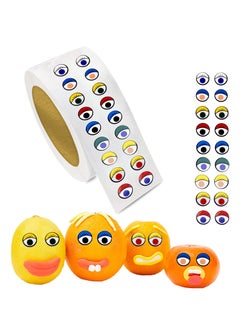 Colorful Eye Cute Self Adhesive Stickers, Large Googly Eyes Cartoon Wiggle Eye Stickers Eyeball Stickers for DIY Handmade Crafts Toys Notebook Party Favor (2000 Pieces)