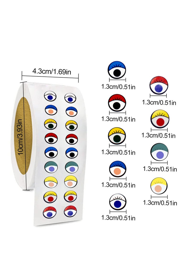 SYOSI - Colorful Eye Cute Self Adhesive Stickers, Large Googly Eyes Cartoon Wiggle Eye Stickers Eyeball Stickers for DIY Handmade Crafts Toys Notebook Party Favor (2000 Pieces) - Image 1