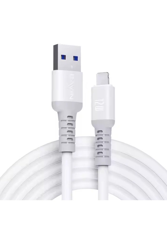 Bavin Bavin CB259 12W Strong Silicone power Fast Charging Cable 1200mm USB to iPhone  - Image 1