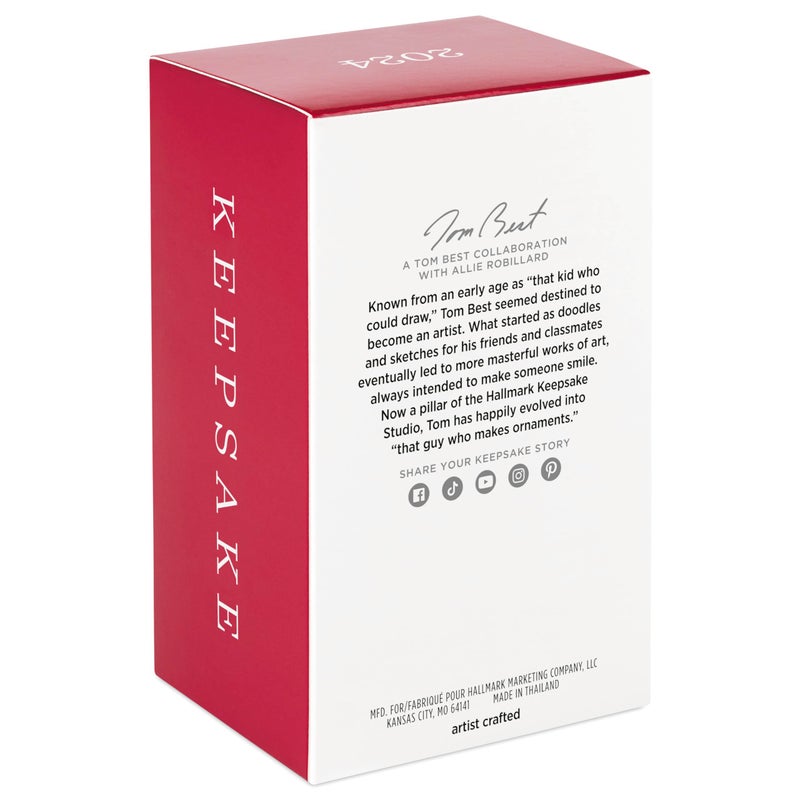 Hallmark Keepsake هولمارك تذكار عيد الميلاد 2024 نجم كرة القدم 2024 هدايا لعشاق الرياضة - Image 4