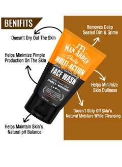 Man Arden Man Arden Daily Multi-Action Skin Awakening & Brightening Face Wash | With Power Duo Vitamin C + Niacinamide, 100 ml  - Image 2