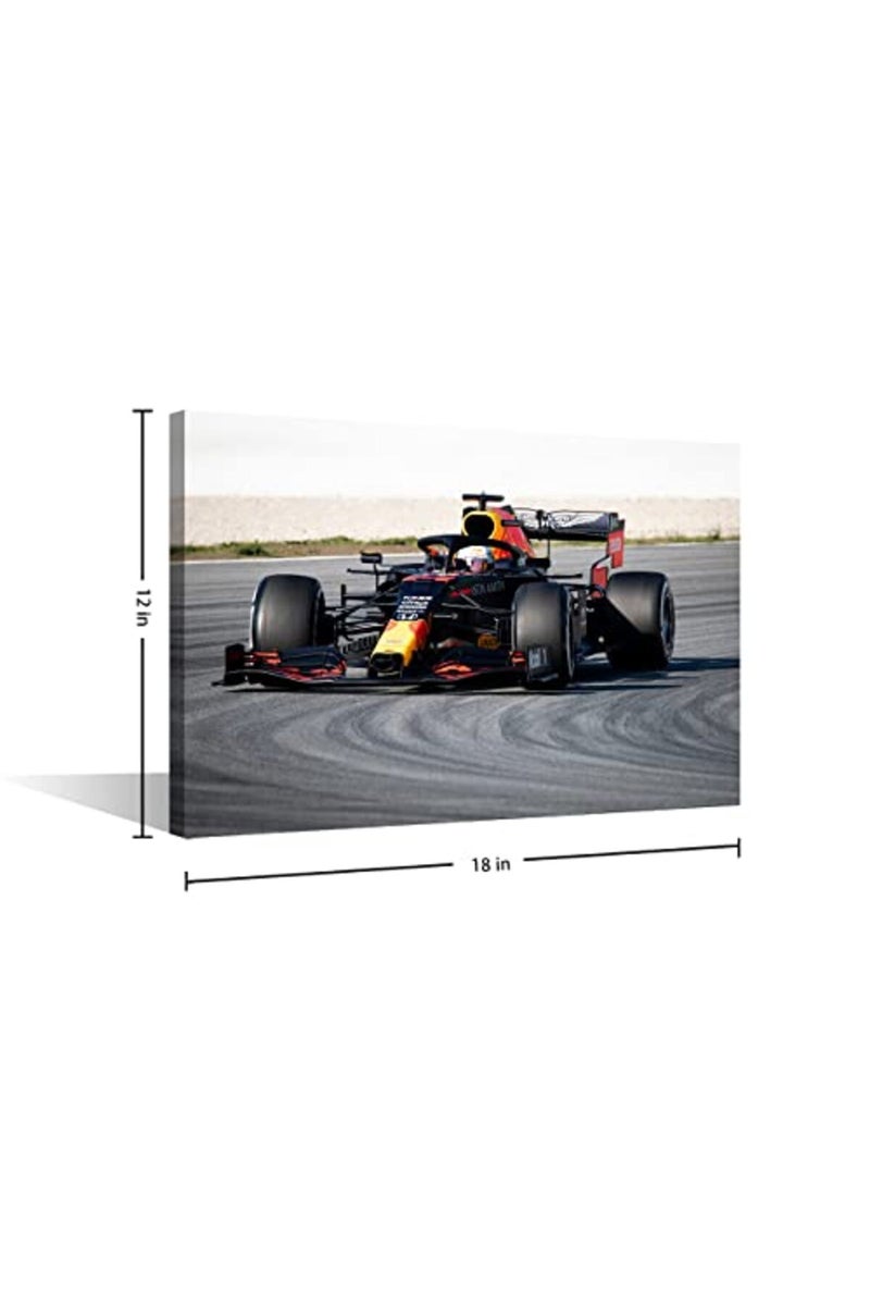 TISHIRON ALAYRA Canvas Wall Art Race Car Competition Posters Paintings Rustic Wall Art Gallery Wrapped Canvas Prints Decor for Living Room Office Bedroom Posters Prints Framed Ready to Hang 18x12 in - Image 2