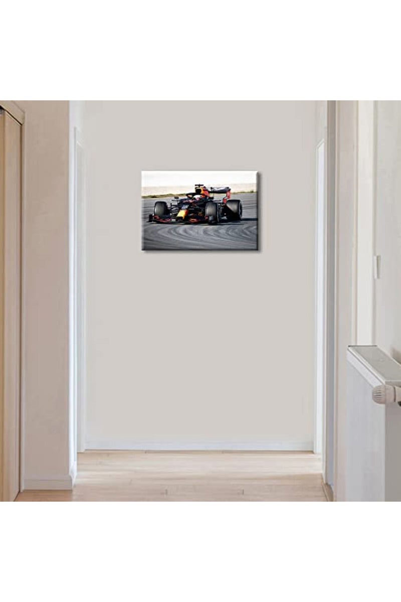 TISHIRON ALAYRA Canvas Wall Art Race Car Competition Posters Paintings Rustic Wall Art Gallery Wrapped Canvas Prints Decor for Living Room Office Bedroom Posters Prints Framed Ready to Hang 18x12 in - Image 5