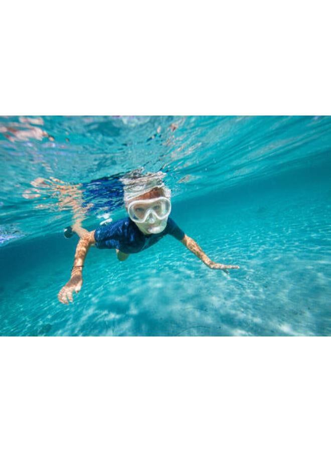 Subea Kids' Snorkelling Mask Snorkel Set SUBEA 100 JR - Grey - Image 2
