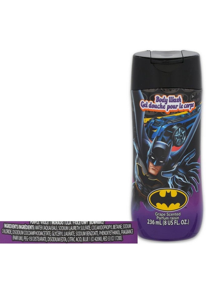 Batman Ultimate Batman Bathroom Set - Bundle with Justice League Shampoo, Body Wash, Bubble Bath, Tote Bag, Stickers, More | Batman Bath and Shower Supplies Kit for Kids, Boys - Image 3