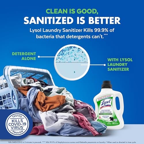 Lysol Tough Odor Eliminator Laundry Sanitizer Additive, Sanitizing Liquid for Gym Clothes and Activewear, 0% Bleach, Eliminates Odor Causing Bacteria, 90oz - Image 4