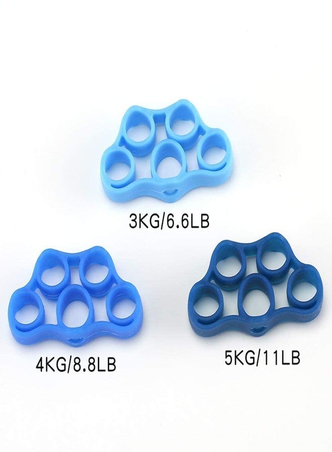 Hovico Finger Strengthener Grip Resistance Bands Grip Strength Trainer Finger Grip Strengthener Strength Trainer Gripper set for Arthritis Carpal Tunnel Exercise Guitar and Rock Climbing - Image 3