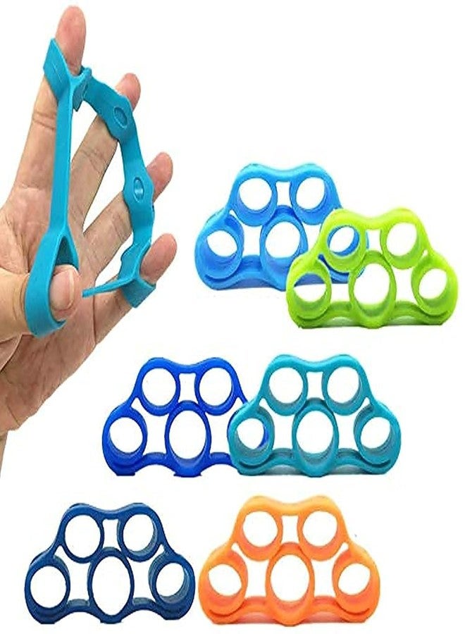 Hovico Finger Strengthener Grip Resistance Bands Grip Strength Trainer Finger Grip Strengthener Strength Trainer Gripper set for Arthritis Carpal Tunnel Exercise Guitar and Rock Climbing - Image 1