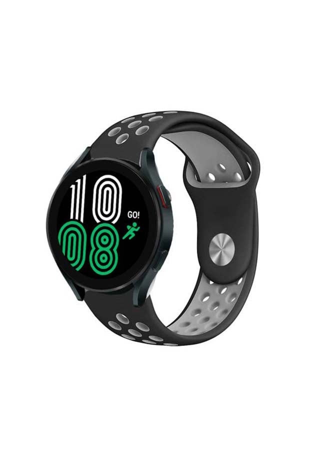Replacement Band For Samsung Galaxy Watch 4 Black/Cool Grey - Image 2