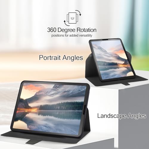 FamillCase for Apple iPad 10th Generation 10.9 Inch Case - Soft TPU Back Shell with 360 Rotating Stand, Multi-Angle Viewing, Auto Sleep/Wake for iPad Case 10th Gen 2022 10.9", Starry Night - Image 3