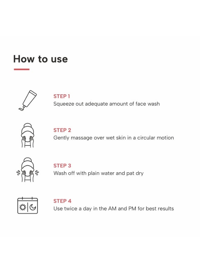 DERMATOUCH Bright & Even Tone Face Wash with Niacinamide, Vitamin E and Kojic Acid | Daily Gentle Face Cleanser For Tan, Pigmentation, Uneven Tone, Dark Spot Removal - 70G - Image 2