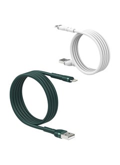 Recci Cable Charger Data transfer, PD20W fast charging, Type-C TO Lightning, 100cm Length, green  - Image 2