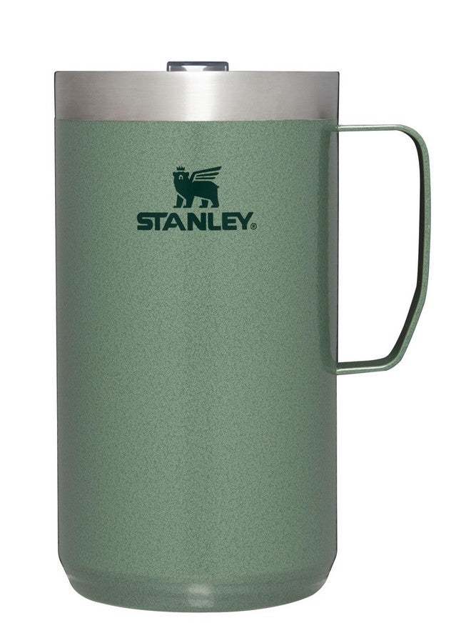 Stanley Stanley Stay-Hot Camp Mug 24 oz | Press Fit Drink Through Lid | Cup for Coffee, Tea and Drinks | Insulated Stainless Steel Coffee Mug | BPA-Free | Hammertone Green  - Image 1