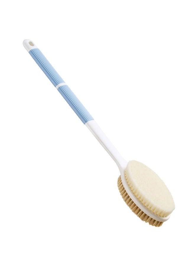 Wonsagain Back Scrubber Anti Slip Long Handle for Shower, Dual-Sided Back Brush with Stiff and Soft Bristles,Body Exfoliator for Bath or Dry Brush. - Image 1