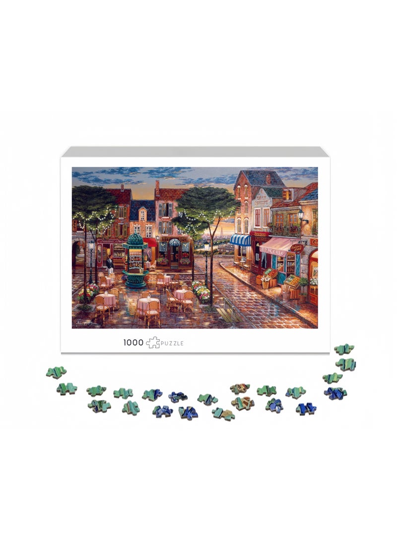 Beverly 1000-Piece Twilight in Paris Puzzle | High-Quality Painted Jigsaw Game | Family Fun / Friendship Souvenir Gift / Decorative Puzzle - Image 2