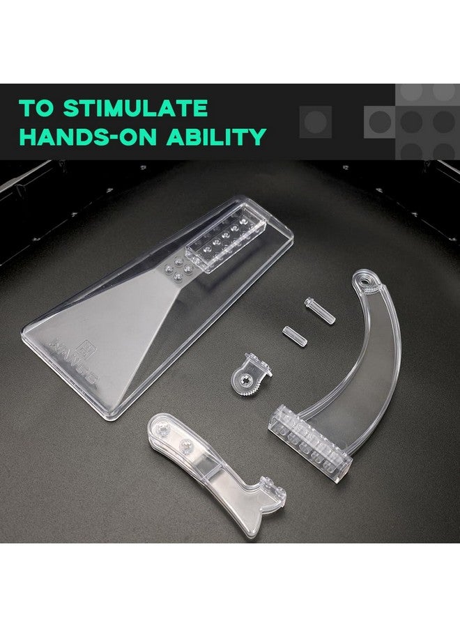 ArtorBricks Display Stand Air Force Series Fighter,for Plane Building Brick Toys etc. Angle Display, Plastic Transoarent Display Stand only. - Image 5