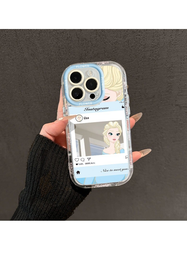 NIBEMINENT Protective TPU Case Cover For iPhone 16 Plus, Princess Aisha