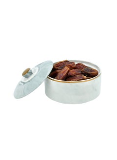 La Mesa PORCELAIN DATE BOWL MARBLE BLUE GOLD  - Image 2