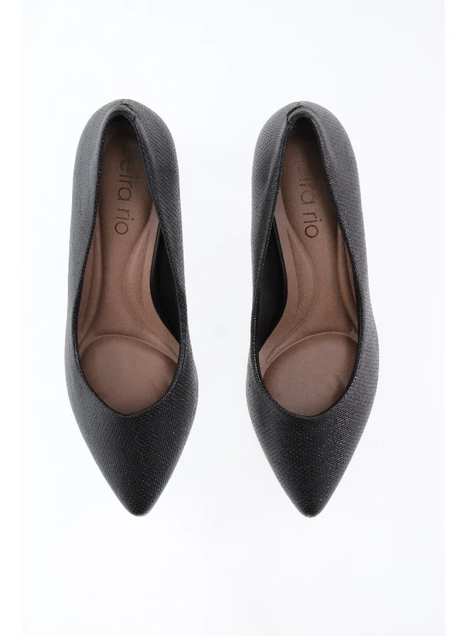 Beira Rio  Beira Rio Ladies Low Heel Shoes Black | Made In Brazil for Women | Best Price UAE