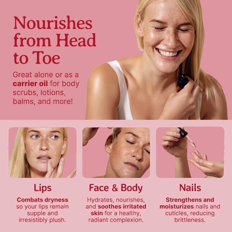 Bella Terra Oils Red Raspberry Seed Oil 4 oz - Packed with Ellagic Acid & Vitamin A, Embrace the Nutrient-Rich Essence of Raspberry Seed for Skin - Image 5