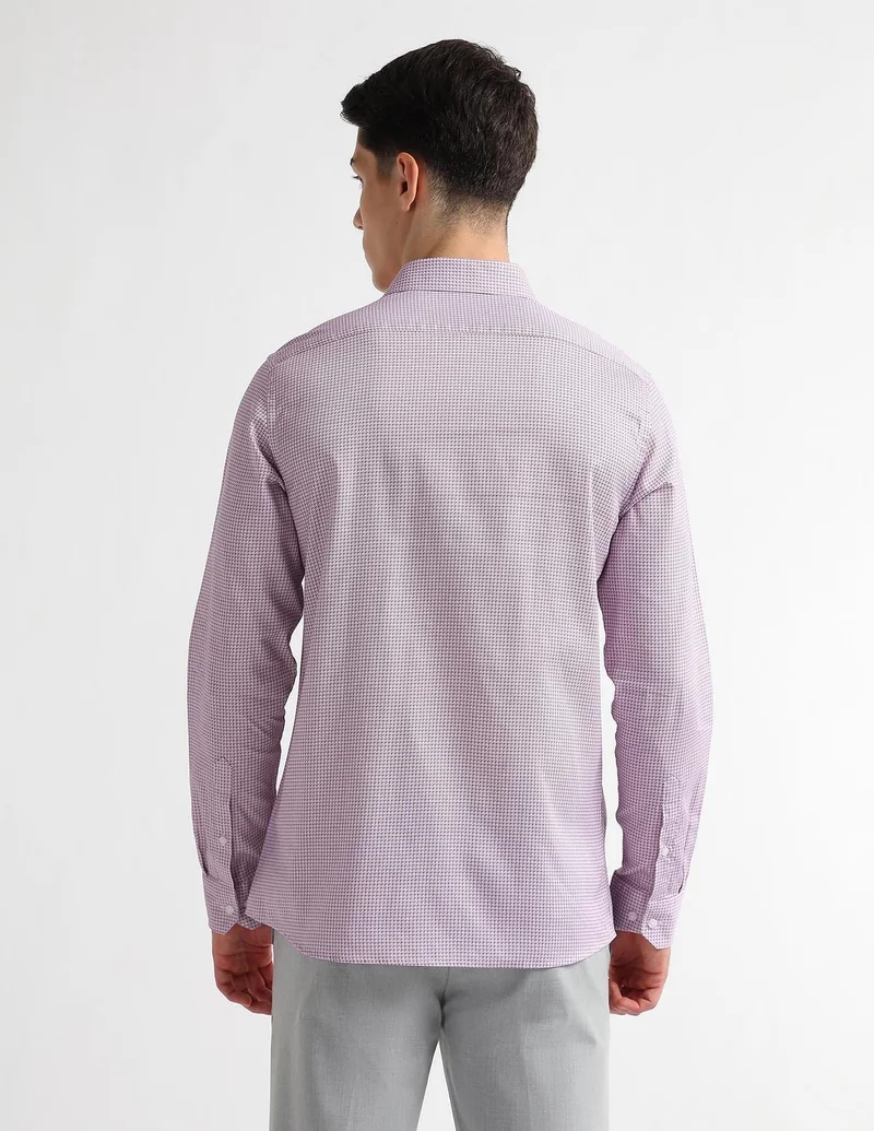 Arrow Purple Manhattan Slim Fit Originals Shirt for Men | Best Price UAE