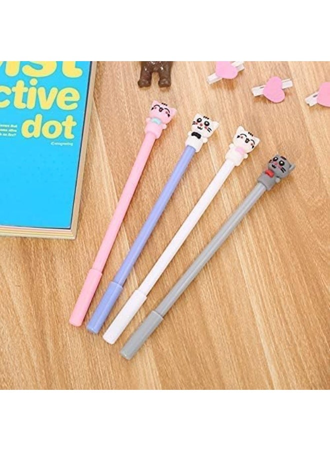 24 Pcs Cute Cat Gel Pen, Kawaii Pens Set with Pen Holder, Black Ink Pens for Journaling, Writing, Drawing Office Home School Stationery, with Comfort Grip, Smooth Writing Experience, 24-Styles - Image 3