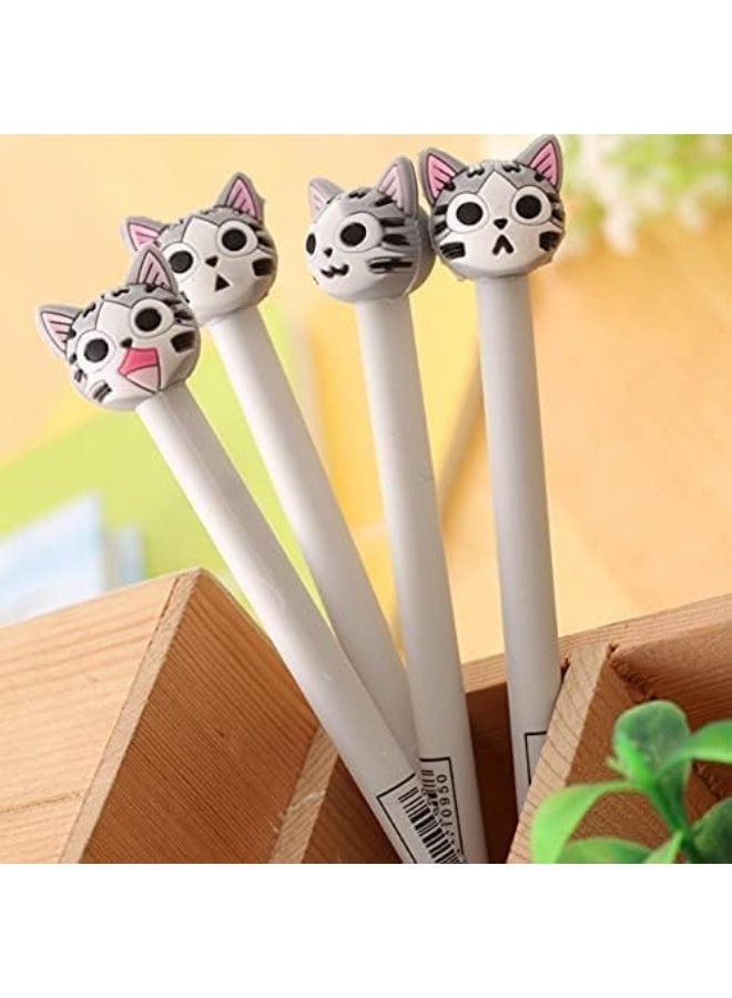 24 Pcs Cute Cat Gel Pen, Kawaii Pens Set with Pen Holder, Black Ink Pens for Journaling, Writing, Drawing Office Home School Stationery, with Comfort Grip, Smooth Writing Experience, 24-Styles - Image 5