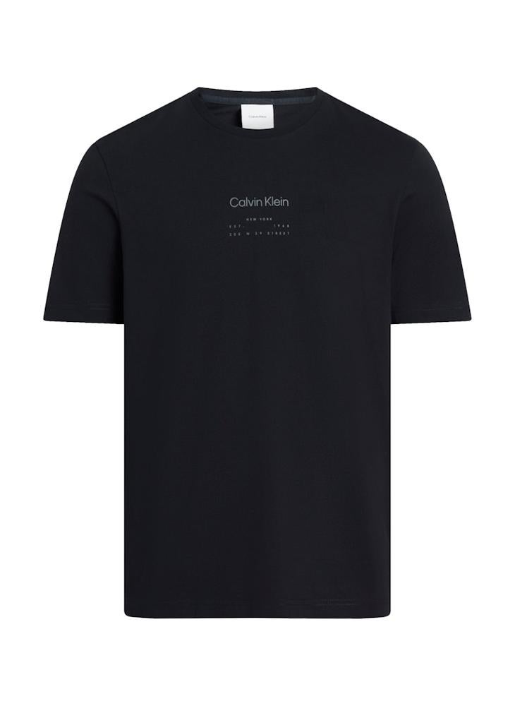 CALVIN KLEIN - Raised Editorial Logo T-Shirt - Image 1