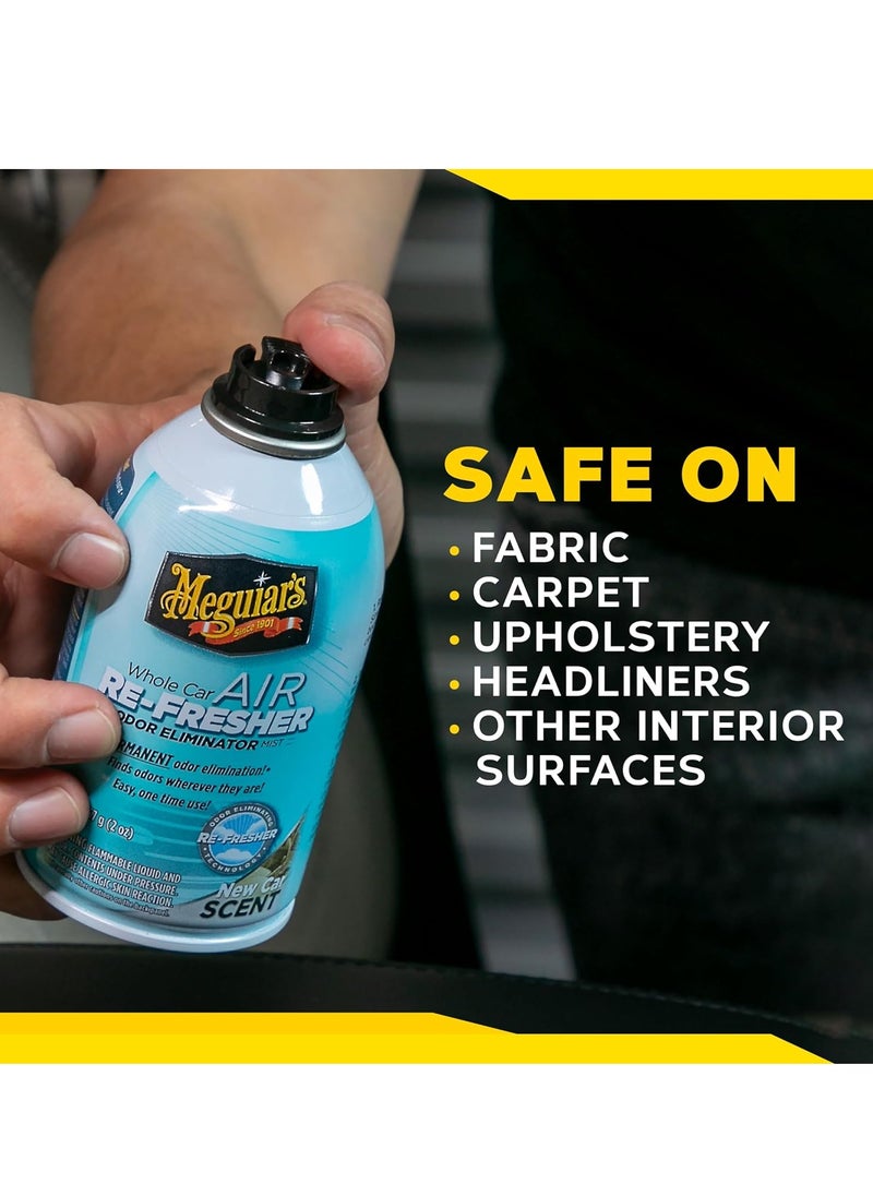 بخاخ مزيل الروائح الكريهة من Meguiar&#39;s Whole Car Refresher، يزيل الروائح الكريهة القوية في السيارة، رائحة السيارة الجديدة - زجاجة بخاخ بحجم 2 أونصة - pzsku/ZEA2EB539D49727ADB35FZ/45/_/1717841045/d5f1835a-8424-4850-9a79-275239a8399c