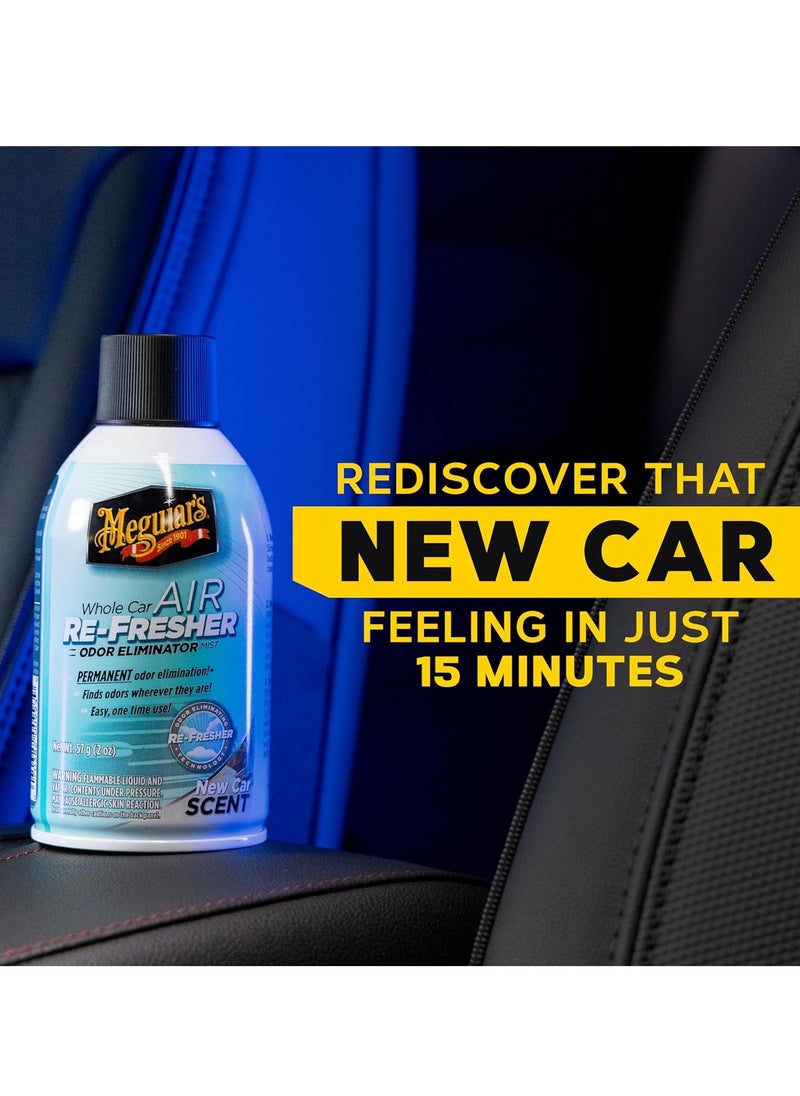 بخاخ مزيل الروائح الكريهة من Meguiar&#39;s Whole Car Refresher، يزيل الروائح الكريهة القوية في السيارة، رائحة السيارة الجديدة - زجاجة بخاخ بحجم 2 أونصة - pzsku/ZEA2EB539D49727ADB35FZ/45/_/1717841055/0caad57b-0d0c-4e46-a410-a85fffd2399e